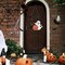 Halloween Wooden Ghost Door Wreath – Front Door & Wall Sign with Pumpkin, Black Cat, and Ghosts, Farmhouse Indoor & Outdoor Halloween Decoration (Cat Pumkin)